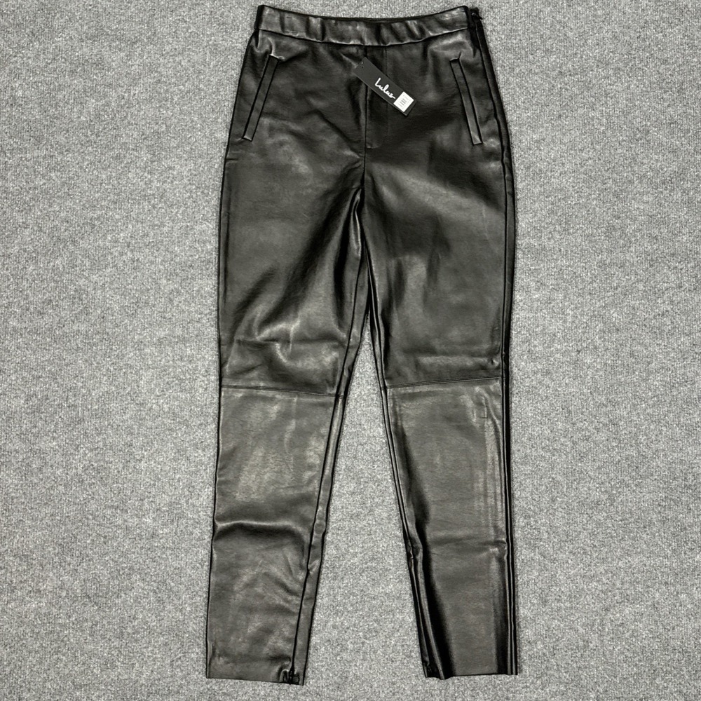 Lulus Pants Womens‎ Small Faux Leather Skinny Fit Ankle-Length Zip NWT